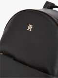 Black Logo Shoulder Strap Dome Backpack  Women