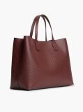 Red Hilfiger Icon Debossed Coin Purse Satchel  Women