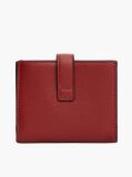 Red TH Monogram Plaque Bifold Wallet  Women