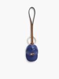 Blue Leather Baseball Cap Charm  Women