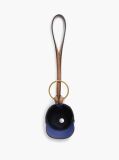 Blue Leather Baseball Cap Charm  Women