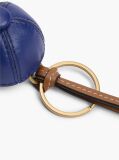 Blue Leather Baseball Cap Charm  Women