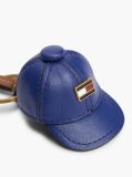 Blue Leather Baseball Cap Charm  Women