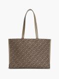 Beige TH Monogram Jacquard Tote Bag  Women