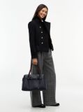 Blue Buckle Strap Tote Bag  Women