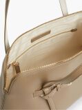 Beige Buckle Strap Tote Bag  Women
