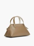 Beige Buckle Strap Crossbody Tote Bag  Women