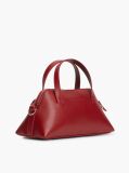 Red Buckle Strap Crossbody Tote Bag  Women