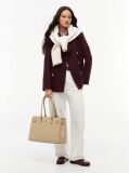 Beige TH Monogram Plaque Tote Bag  Women