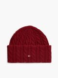Red Flag Cable Knit Beanie With Alpaca  Women