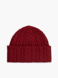 Red Flag Cable Knit Beanie With Alpaca  Women