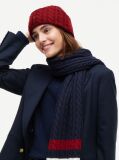 Red Flag Cable Knit Beanie With Alpaca  Women