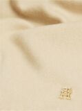 Beige Pure Cashmere TH Monogram Fringe Scarf  Women