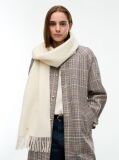 Μπεζ Chic Κασκόλ Από Αγνό Μαλλί   Γυναίκες