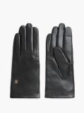 Black Chic TH Monogram Leather Gloves  Women