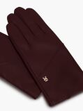 Red Chic TH Monogram Leather Gloves  Women