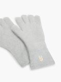 Γκρι Chic TH Monogram Γάντια Από Αλπάκα  Γυναίκες