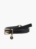 Black The American Icon Padlock Leather Belt  Women