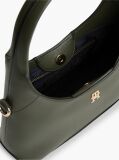 Green TH Monogram Plaque Crossbody Hobo Bag  Women