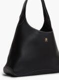 Black Zip Pocket TH Monogram Hobo Bag  Women