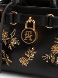 Black The American Icon Leather Sequin Tote Bag  Women
