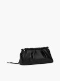 Black Soft Leather Logo Crossbody Bag  Women