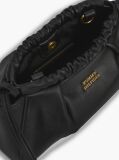 Black Soft Leather Logo Crossbody Bag  Women