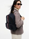 Blue Popette Global Stripe Dome Backpack  Women