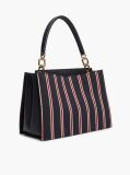 Blue Global Stripe TH Monogram Satchel  Women