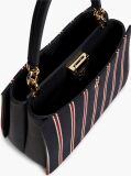 Blue Global Stripe TH Monogram Satchel  Women