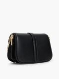 Black Heritage TH Monogram Chain Crossbody Bag  Women