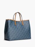 Blue TH Monoplay Global Stripe Crossbody Satchel  Women