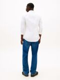 White Stretch Slim Fit Shirt  Men