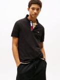 Black Pure Organic Cotton Slim Fit Polo  Men