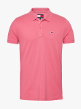Pink Slim Fit Polo  Men