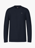 Blue Cotton Crewneck Jumper  Men