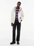 Beige Teddy Zip-Thru Hoody  Men