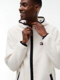 Beige Teddy Zip-Thru Hoody  Men