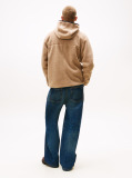 Μπεζ Teddy Hoody Με Φερμουάρ  Άνδρες