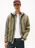 Πράσινο Teddy Hoody Με Φερμουάρ  Άνδρες