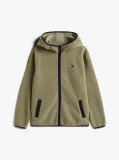 Πράσινο Teddy Hoody Με Φερμουάρ  Άνδρες