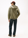 Πράσινο Teddy Hoody Με Φερμουάρ  Άνδρες