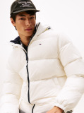 Beige Water Repellent Down Jacket  Men