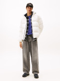 Beige Water Repellent Down Jacket  Men