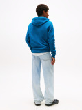 Blue Tommy Badge Drawstring Hoody  Men