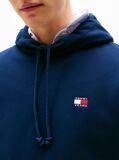 Blue Tommy Badge Drawstring Hoody  Men
