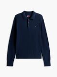 Blue Tommy Flag Slim Polo Jumper  Men