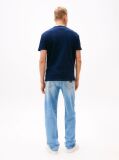 Blue Tommy Badge Crew Neck T-Shirt  Men