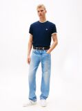 Blue Tommy Badge Crew Neck T-Shirt  Men