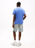 Blue Tommy Badge Crew Neck T-Shirt  Men